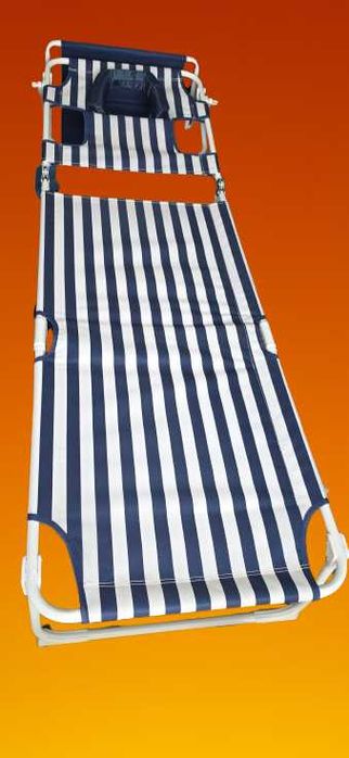 Espreguiçadeira de praia reclinável com guarda-sol – TIVOLI