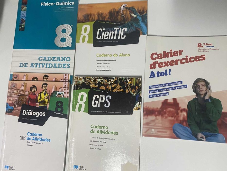 Diálogos 8, cadernos do aluno, português, 8º ano
