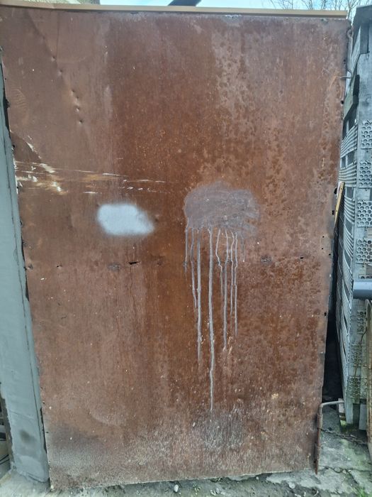 Двері зелізні ширина однієї частини 1.25 висота 1.95.