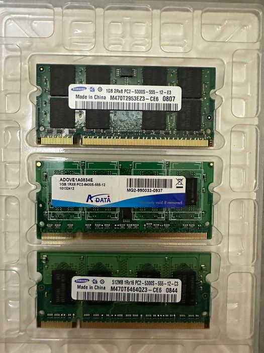 Memorias RAM SODIMM DDR2
