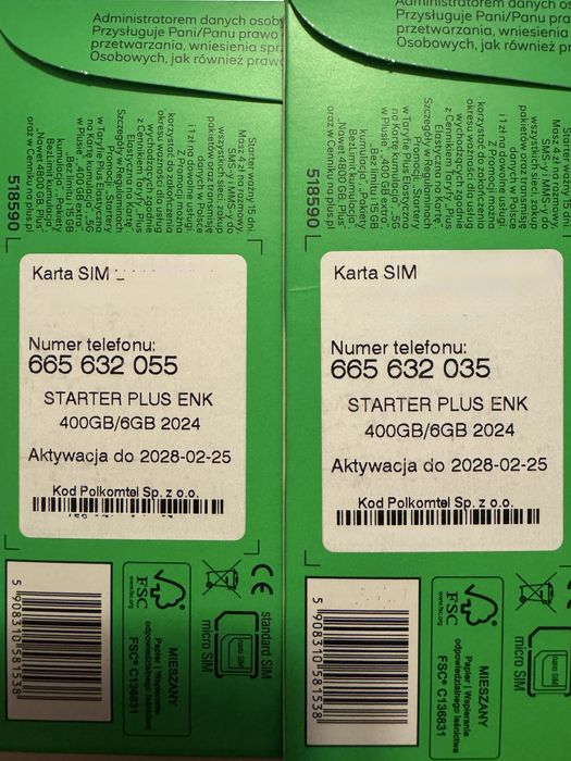 Startery Plus - bliźniacze numery