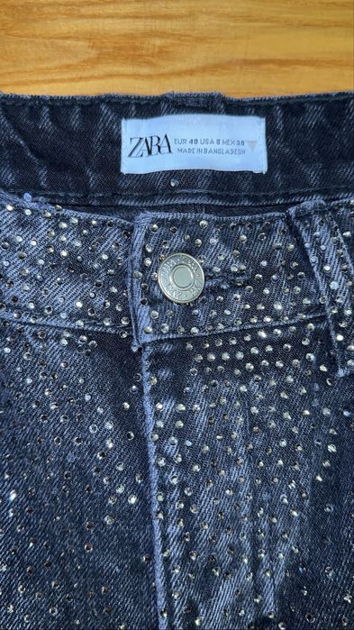 Джинси зі стразами Zara 40 р.