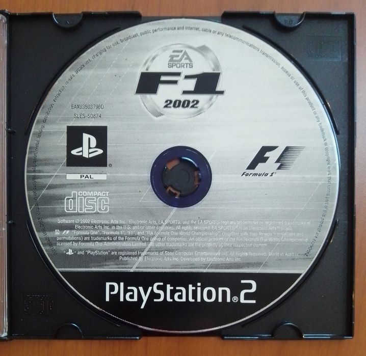 Jogo F1 2002, para Playstation 2 PS2
