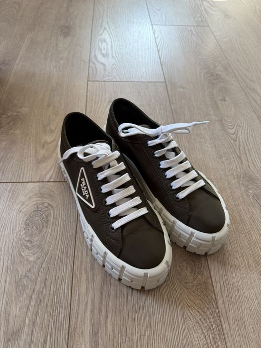 Кеди prada wheel re-nylon хакі