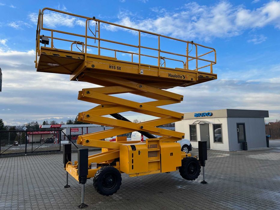 Wynajem podnośnika zwyżka 15 metrów HAULOTTE JLG GENIE MANITOU