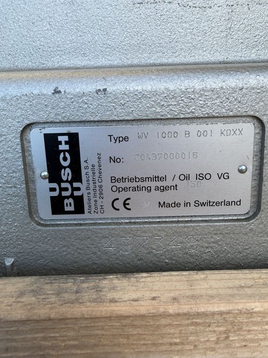 Pompa próżniowa Busch WV 1000 B