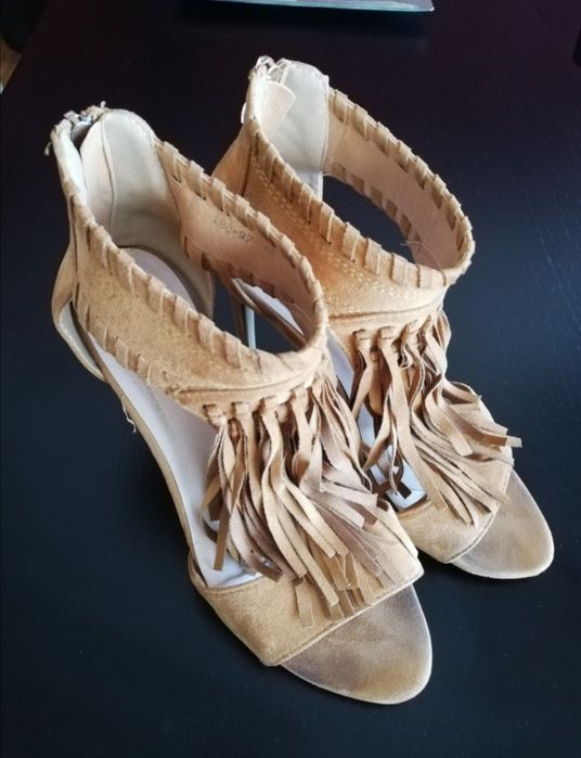 Sandália Camurça Camel Tam 40