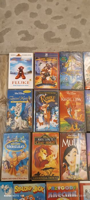Bajki Vhs , 27 kaset
