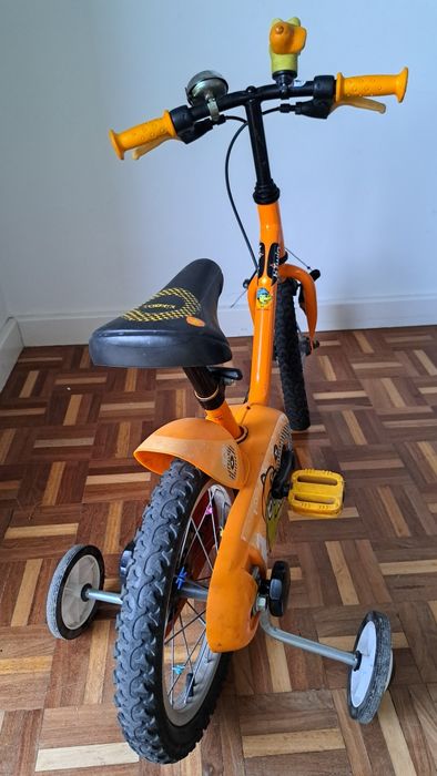 Bicicleta btwin 14" crianca com rodinhass