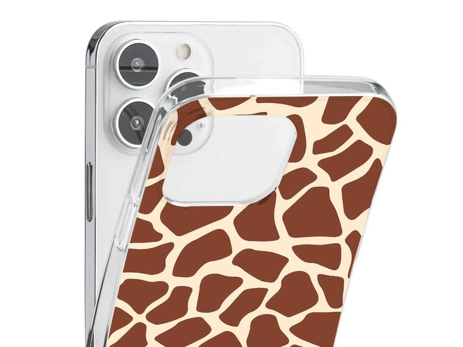 Capa silicone telemóveis Samsung padrão Girafa safari