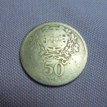 Moeda de Portugal 50 centavos 1928