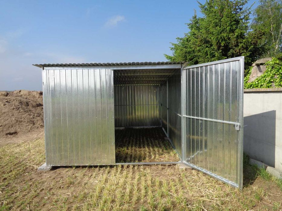 Garaż blaszany 3x5 wzmocniony Blaszak Garaże blaszane Dostawa Montaż