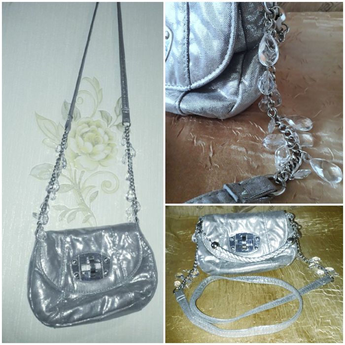 прикраса брошка з камінчиками сережки