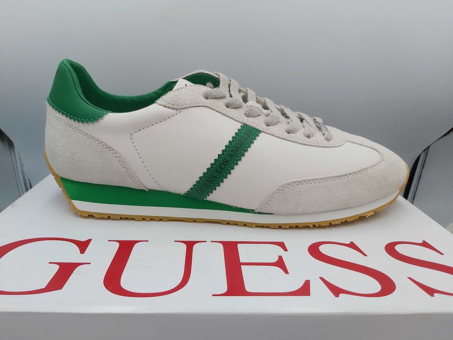 NOWE sneakersy GUESS beż zielone trampki rozmiar 46 sportowe