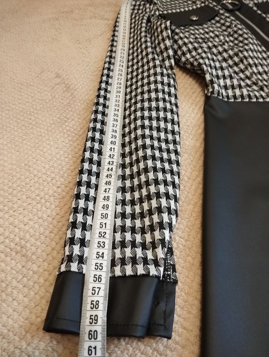 Платтье трикотаж+ екокожа