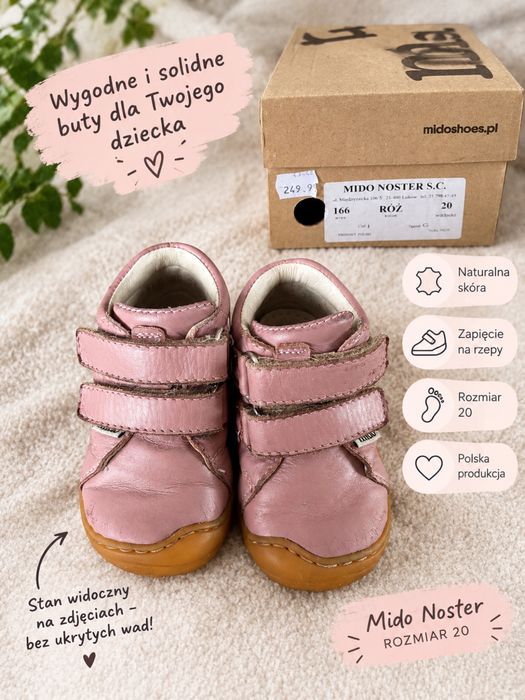 Buty dla dziewczynki, mido noster, r. 20
