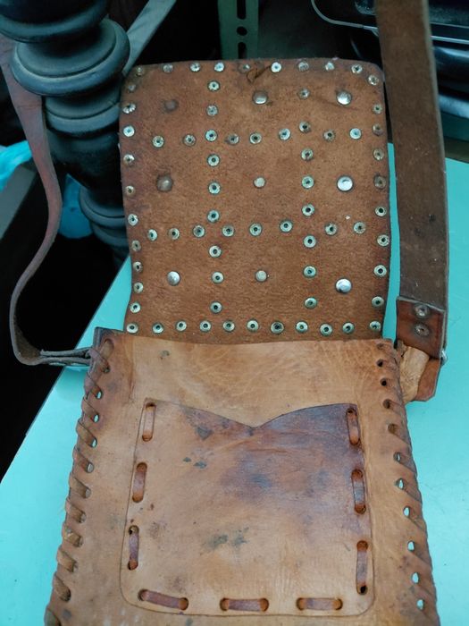 Mala de cabedal  castanha