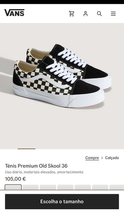 Ténis Vans Old Skool Checkerboard Premium
