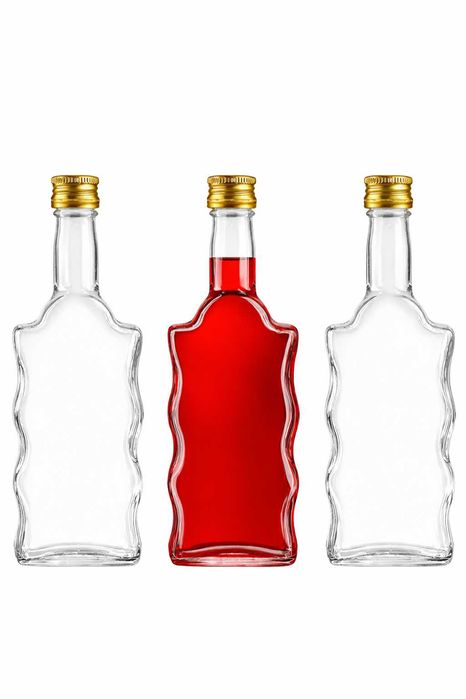 Butelka 500ml z Zakrętką - FALA - 6 szt