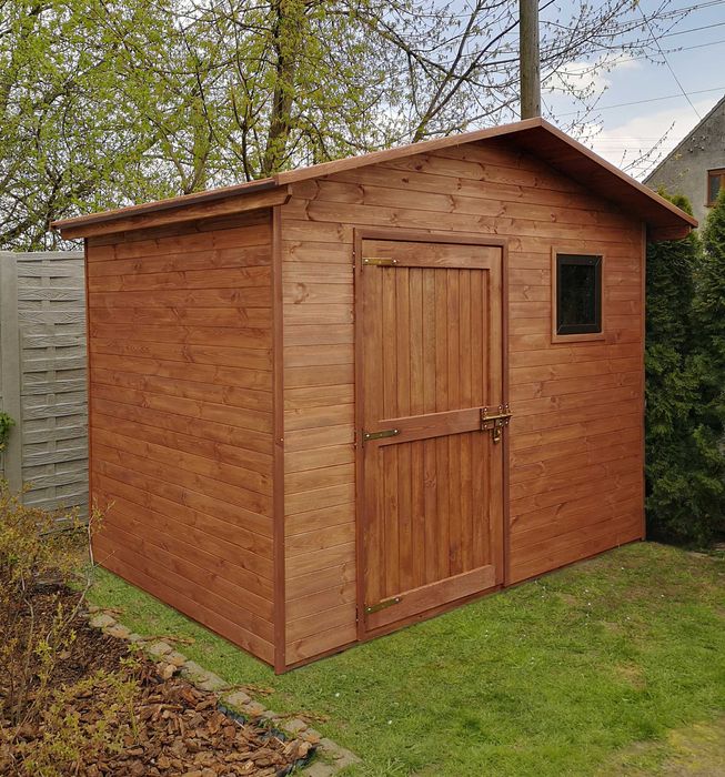 Domek narzędziowy drewniany 3 x2m z dachem dwuspadowym, domek ogrodowy