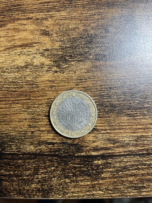 Moeda de 1 euro rara 1999 França