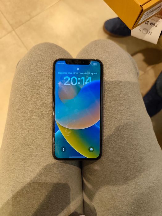 iPhone X preto, 256Gb