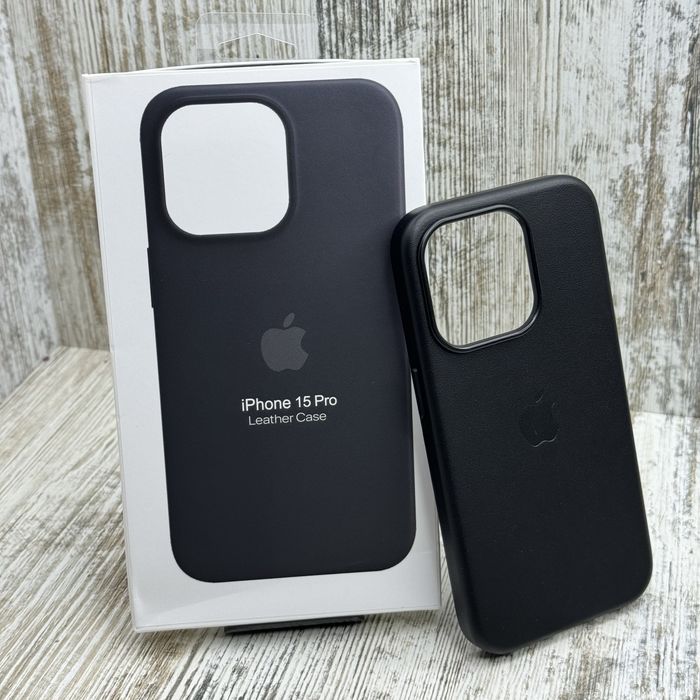 Чехол Leather Case на iPhone 15 Pro Max/ 15 Pro/ 15 Чохол