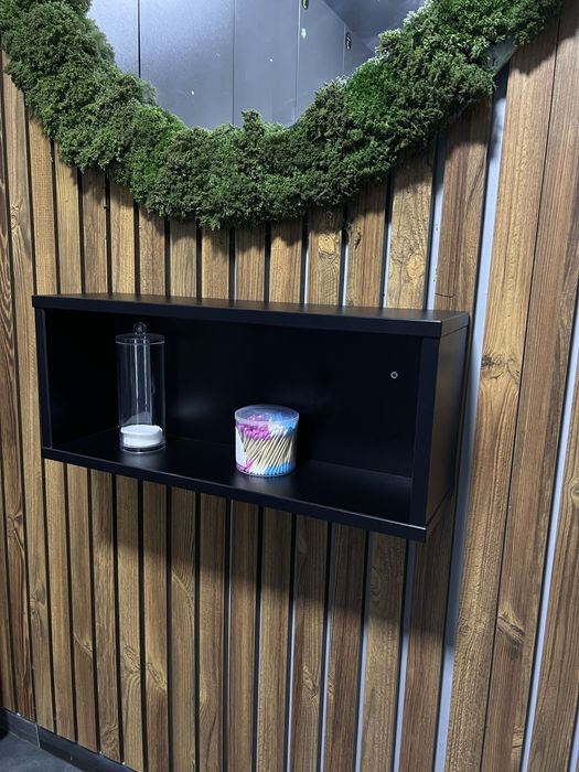 Полиця під лофт стиль, чорна