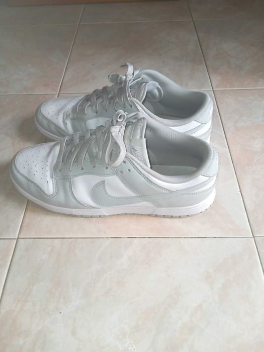 Nike dunk branco e cinzento