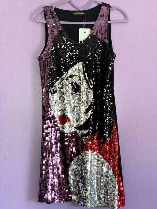 Сукня плаття-майка в паєтках 42-44