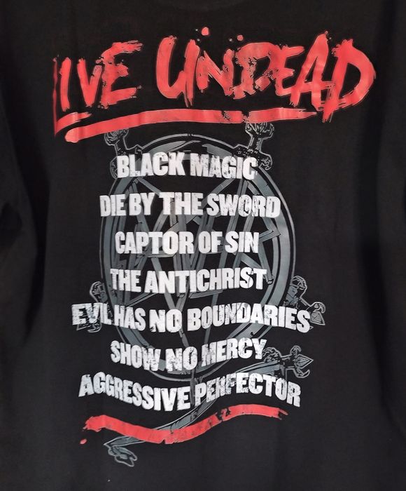 Slayer Live Undead dwustronny t-shirt XL