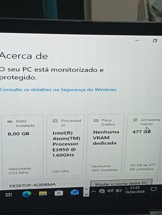 Chuwi Lapbook com Windows 11 pro e carregador