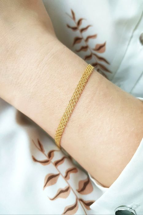 Bismarc. Bransoletka złota. Próba złota 585