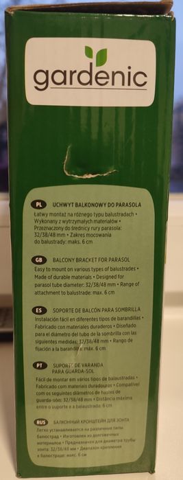 Uchwyt do barierki balustrady parasola