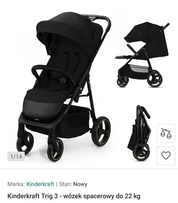 Wózek Spacerowy Kinderkraft TRIG 3
