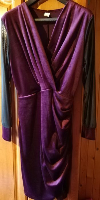 Sukienka welurowa 2xl