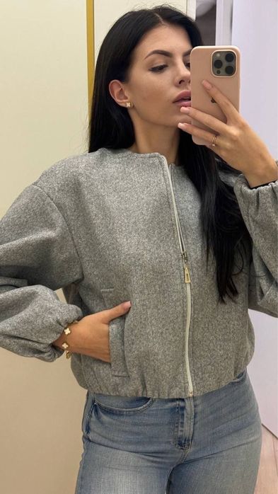 Кашеміровий бомбер на підкладці