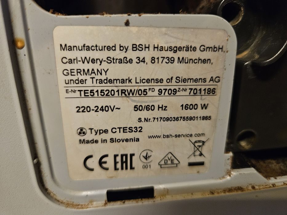 Ekspres do kawy Siemens