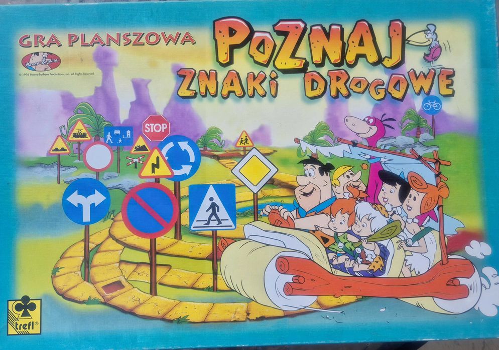 Gra planszowa dla dzieci - Poznaj znaki drogowe