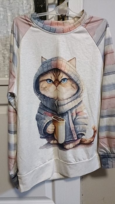 Bluza damska z kotkiem