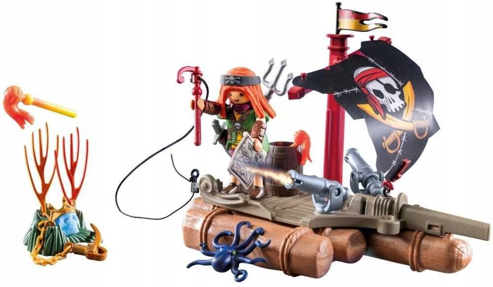 Playmobil Piracka Tratwa Ze Skarbem Zestaw z Figurkami NrD604