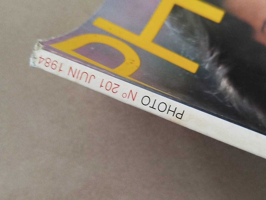 Revista Photo francesa muito antiga de Junho de 1984