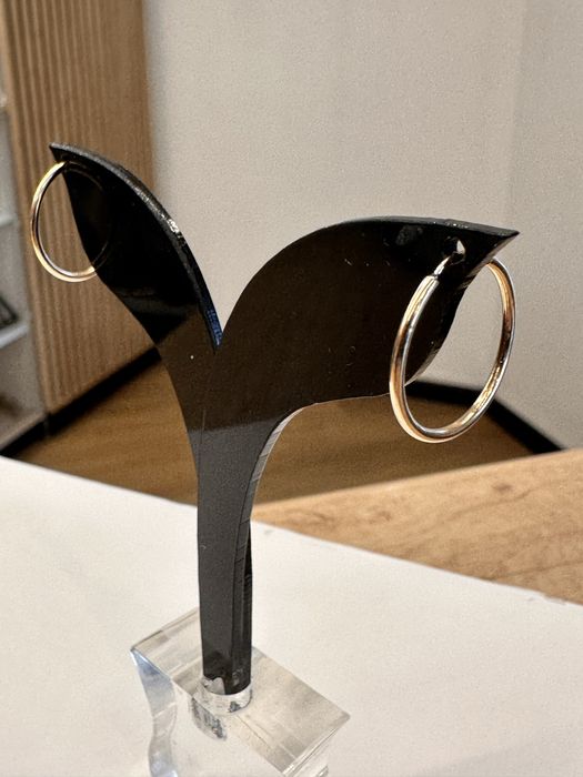 Złote kolczyki koła próba 583