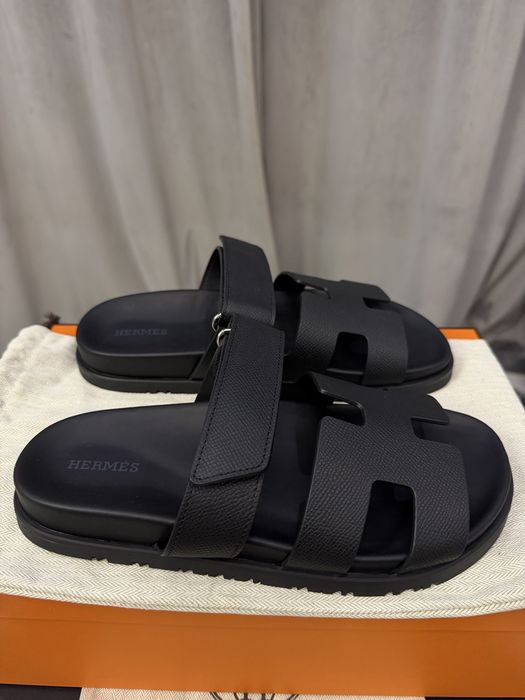 Женские шипры шлепанцы Hermes Chypre sandal (37)
