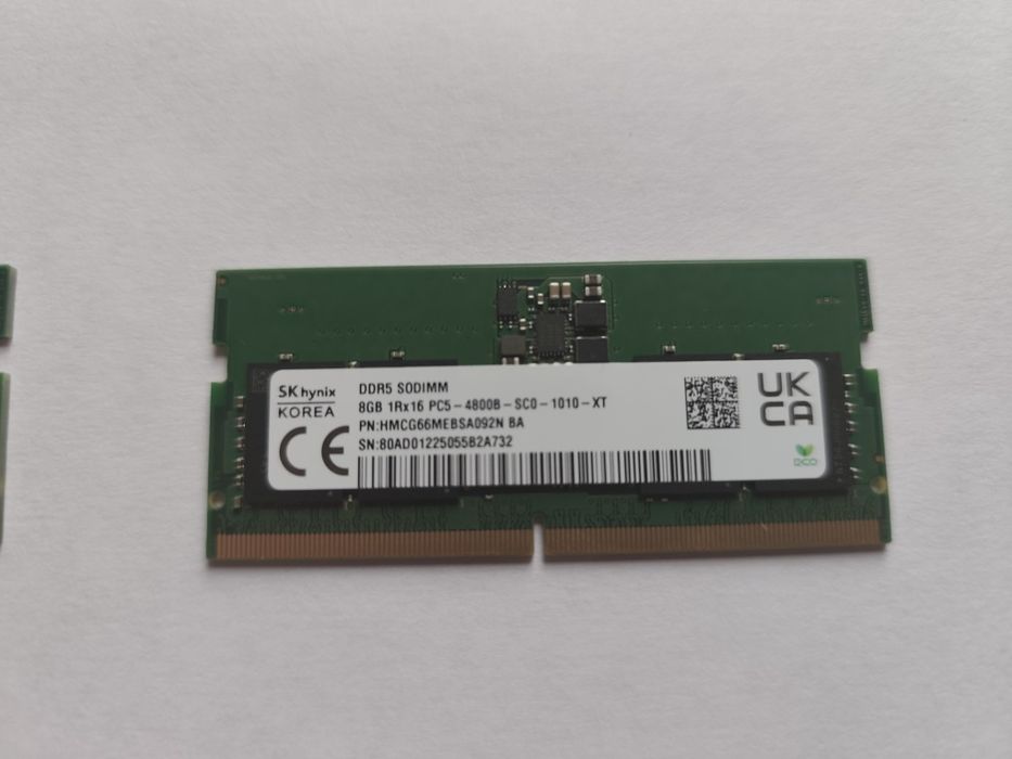 DDR5 16GB (2×8GB) 4800 MHz SO-DIMM