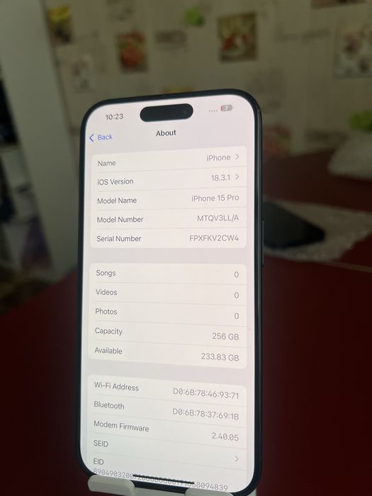 Iphone 15 pro 256gb отличое состояние