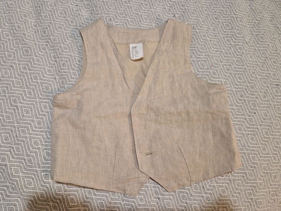 Kamizelka niemowlęca beżowa H&M