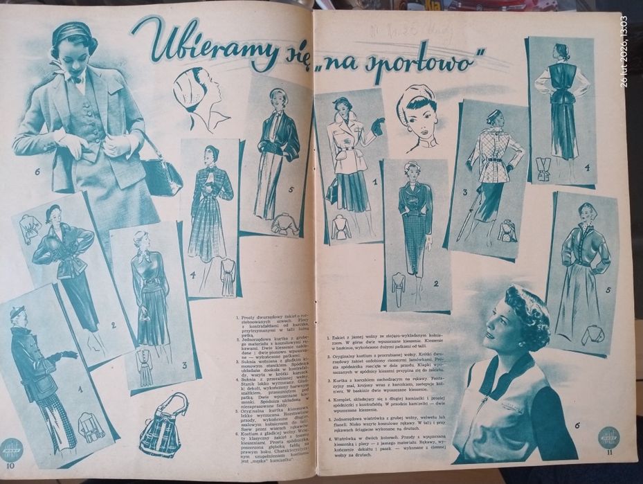 Świat Mody jesień 1950, nr.5