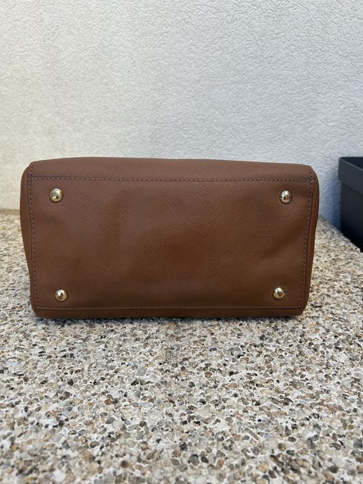 Mala Michael Kors Grayson Medium Satchel Pele Saffiano Camel