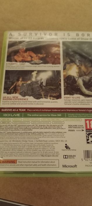 Tomb raider Xbox 360